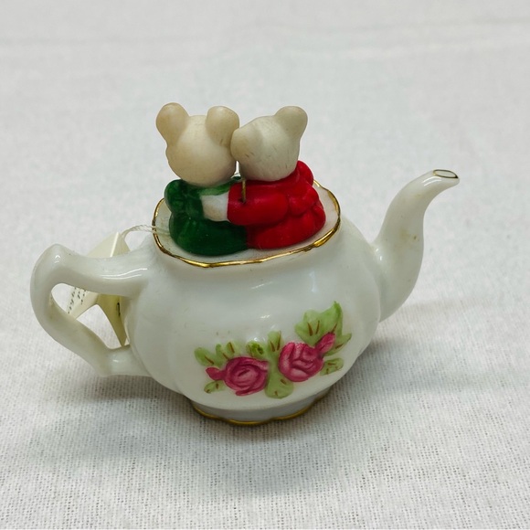 Hallmark Keepsake Mother Daughter Mice Teapot Ornament 3 inch Christmas Holiday - Picture 6 of 13